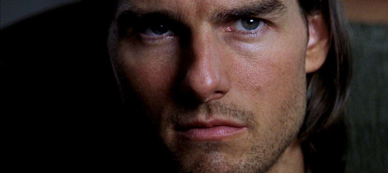 Tom Cruise interpretando a Frank T.J. Mackey en la película Magnolia